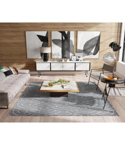 Mason Brooks Azure AZ35B Storm Cloud Geometric Contemporary Gray Area Rug, 8 ft. 3 in. X 10 ft. 0 in.