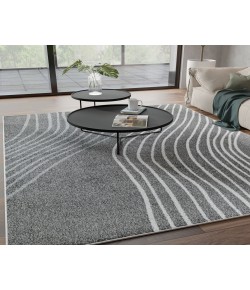 Mason Brooks Azure AZ40A Software Geometric Contemporary Gray Area Rug, 8 ft. 3 in. X 10 ft. 0 in.