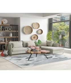 Mason Brooks Azure AZ50B Network Grey Geometric Contemporary Gray Area Rug, 8 ft. 3 in. X 10 ft. 0 in.