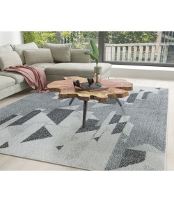 Mason Brooks Azure AZ50B Network Grey Geometric Contemporary Gray Area Rug, 8 ft. 3 in. X 10 ft. 0 in.