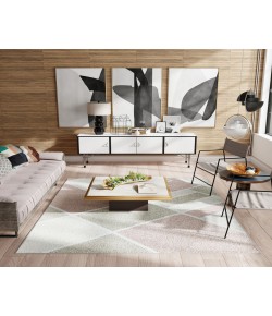 Mason Brooks Azure AZ60A Rosy Outlook Geometric Contemporary Pink Area Rug, 8 ft. 3 in. X 10 ft. 0 in.