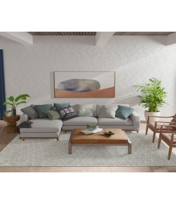 Mason Brooks Azure AZ65A Sand Trap Geometric Contemporary Tan Area Rug, 2 ft. 0 in. X 4 ft. 0 in.