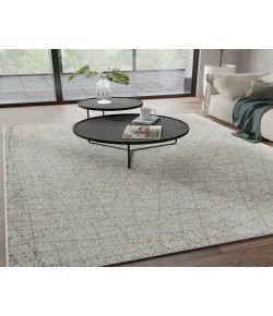 Mason Brooks Azure AZ65B Grecian Ivory Geometric Contemporary Ivory Area Rug, 2 ft. 0 in. X 4 ft. 0 in.