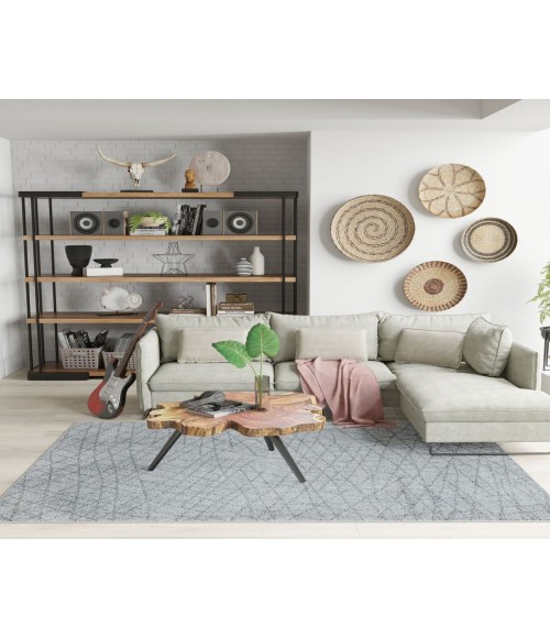Mason Brooks Azure RA41208 Gray Mason Brooks Azure RA41208 Gray Area Rug 2 ft. 6 in. x 4 ft. Rectangle