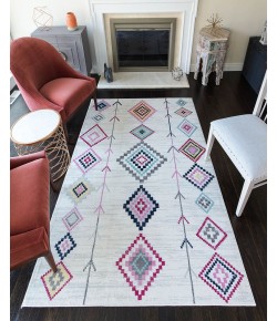 Bodrum Soleil BR15A Native Ivory Tribal Moroccan ivory Area Rug, 8 ft. 9 in. X 12 ft.