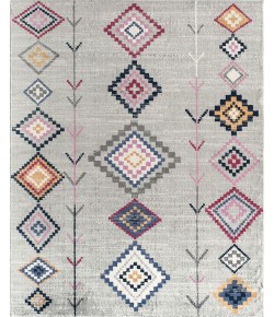 Bodrum Soleil BR15B Native Grey Tribal Moroccan Light Gray Area Rug, 2 ft. 3 in. X 6 ft.