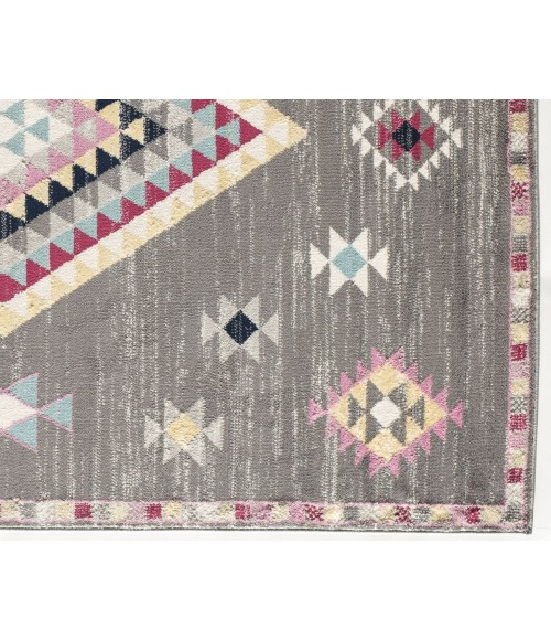 Bodrum Soleil RA27418 Dark Gray Area Rug 8 ft. x 10 ft. Rectangle
