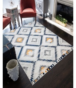 CosmoLiving By Cosmopolitan Soleil BR30A Kilim Gold Tribal Moroccan ivory Area Rug, 8 ft. X 10 ft.