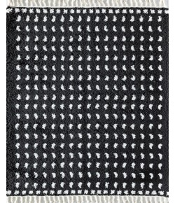 CosmoLiving By Cosmopolitan Bevar RA32553 Black Area Rug 5 ft. x 7 ft. Rectangle