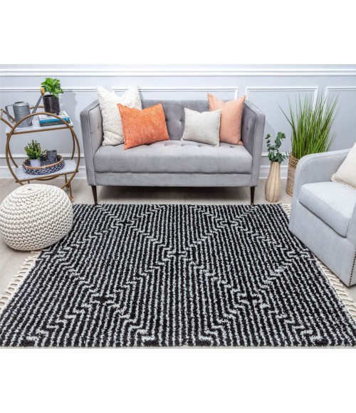 Bennett Bevar RA32559 Black Area Rug 2 ft. 6 in. x 4 ft. Rectangle