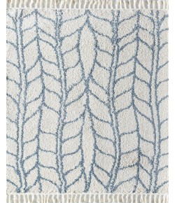 CosmoLiving By Cosmopolitan Bevar RA32576 White Area Rug 2 ft. 6 in. x 8 ft. Runner