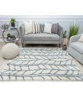CosmoLiving By Cosmopolitan Bevar RA32578 White Area Rug 8 ft. 3 in. x 10 ft. Rectangle
