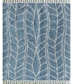 Bennett Bevar BT25B Sky Vine Geometric Modern Blue Area Rug, 8 ft. 3 in. X 10 ft. 0 in.
