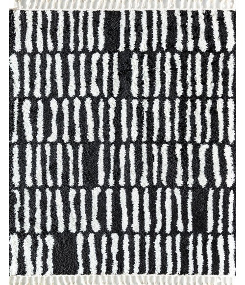 Bennett Bevar RA32586 Black Bennett Bevar RA32586 Black Area Rug 8 ft. 3 in. x 10 ft. Rectangle