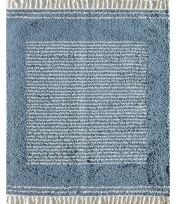 CosmoLiving By Cosmopolitan Bevar BT35C Hidden Oasis Stripe Shag Blue Area Rug, 8 ft. 3 in. X 10 ft. 0 in.