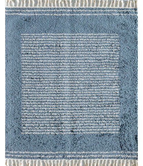 CosmoLiving By Cosmopolitan Bevar RA32608 Blue Area Rug 2 ft. 6 in. x 8 ft. Runner