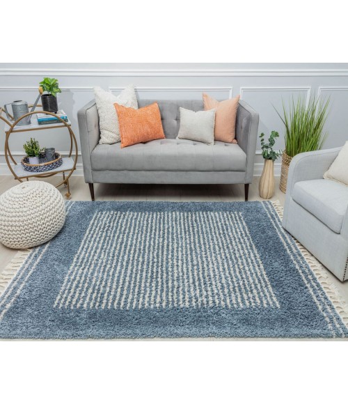 CosmoLiving By Cosmopolitan Bevar RA32610 Blue CosmoLiving By Cosmopolitan Bevar RA32610 Blue Area Rug 8 ft. 3 in. x 10 ft. Rectangle