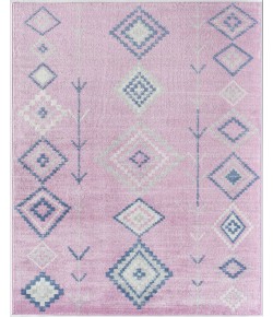 Bodrum Soleil BR15C Native Pink Tribal Moroccan pink Area Rug, 5 ft. X 7 ft.