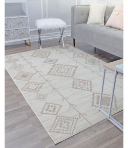 Bodrum Soleil BR15D Native Cream Tribal Moroccan gray Area Rug, 8 ft. 9 in. X 12 ft.