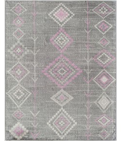 CosmoLiving By Cosmopolitan Soleil RA30439 gray Area Rug 2 ft. x 8 ft. Rectangle