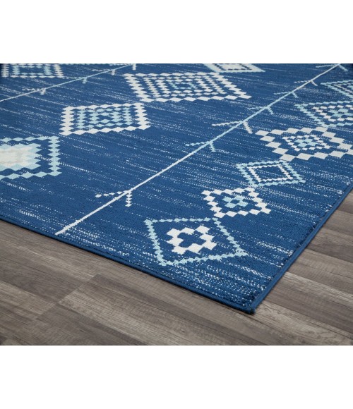 Bodrum Soleil RA28370 blue Area Rug 5 ft. x 7 ft. Rectangle
