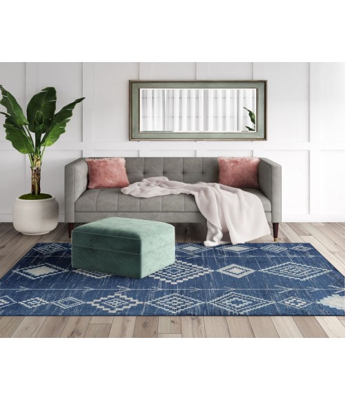 Bodrum Soleil RA28370 blue Area Rug 5 ft. x 7 ft. Rectangle