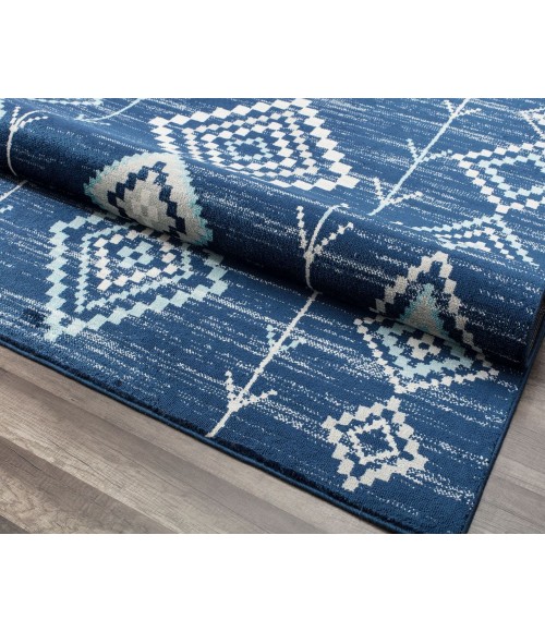 Bodrum Soleil RA28370 blue Area Rug 5 ft. x 7 ft. Rectangle