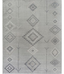 Bodrum Soleil BR15J Native Fog Tribal Moroccan gray Area Rug, 2 ft. X 8 ft.