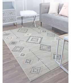 CosmoLiving By Cosmopolitan Soleil RA30454 gray Area Rug 2 ft. x 8 ft. Rectangle