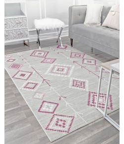 CosmoLiving By Cosmopolitan Soleil RA28382 gray Area Rug 5 ft. x 7 ft. Rectangle