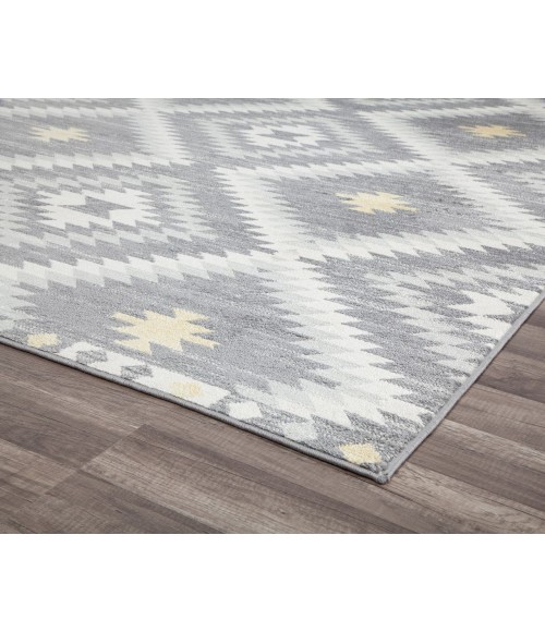 Bodrum Soleil RA30475 gray Area Rug 2 ft. x 8 ft. Rectangle