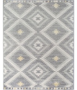 Bodrum Soleil BR30F Kilim Gray Tribal Moroccan gray Area Rug, 2 ft. X 8 ft.