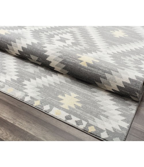 Bodrum Soleil RA30475 gray Area Rug 2 ft. x 8 ft. Rectangle
