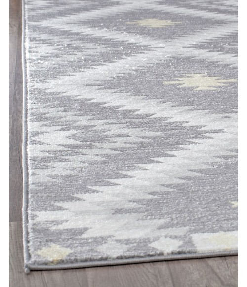 Bodrum Soleil RA30475 gray Area Rug 2 ft. x 8 ft. Rectangle