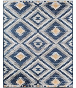 CosmoLiving By Cosmopolitan Soleil RA28394 blue Area Rug 5 ft. x 7 ft. Rectangle