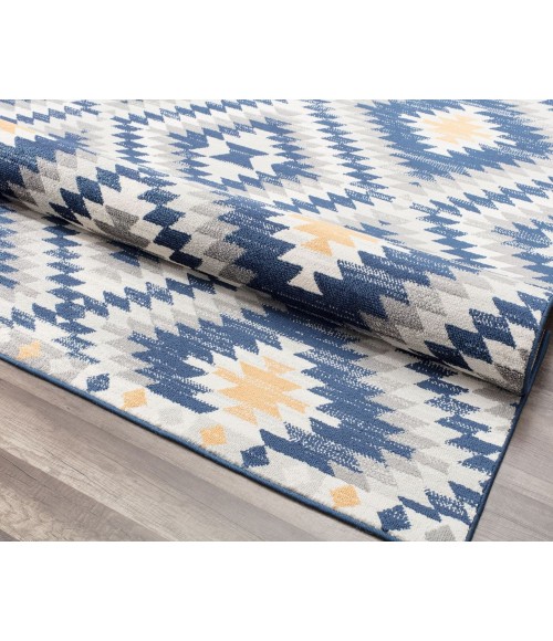 Bodrum Soleil RA28395 blue Area Rug 8 ft. x 10 ft. Rectangle