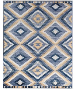 CosmoLiving By Cosmopolitan Soleil RA28398 blue Area Rug 5 ft. x 7 ft. Rectangle
