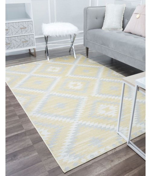 Bodrum Soleil RA30503 yellow Area Rug 8 ft. 9 in. x 12 ft. Rectangle