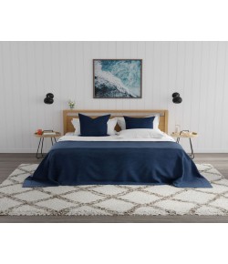 Mason Brooks Indigo Shag CG20A Thickened Cream Geometric Transitional White Area Rug, 5 ft. 0 in. X 7 ft. 0 in.