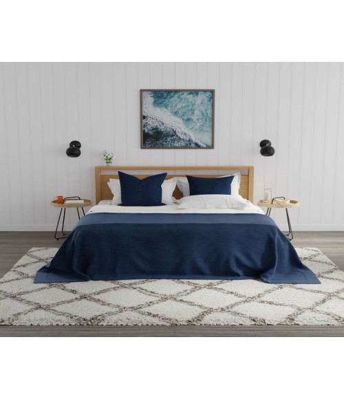 Mason Brooks Indigo Shag RA33322 White Mason Brooks Indigo Shag RA33322 White Area Rug 5 ft. x 7 ft. Rectangle