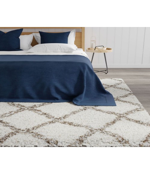 Mason Brooks Indigo Shag RA33322 White Mason Brooks Indigo Shag RA33322 White Area Rug 5 ft. x 7 ft. Rectangle