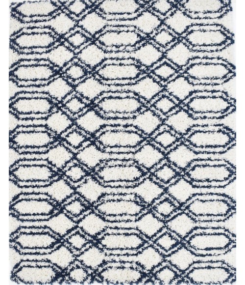Mason Brooks Indigo Shag RA33325 White Area Rug 2 ft. 6 in. x 8 ft. Runner