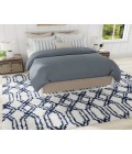 Mason Brooks Indigo Shag RA33325 White Area Rug 2 ft. 6 in. x 8 ft. Runner
