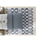 Mason Brooks Indigo Shag RA33325 White Area Rug 2 ft. 6 in. x 8 ft. Runner