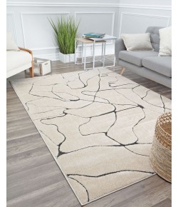 Cadence Chanai CN20A Marble Geometric Contemporary Tan Area Rug, 8 ft. X 10 ft.