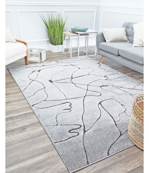 CosmoLiving By Cosmopolitan Chanai RA29160 Gray Area Rug 5 ft. x 7 ft. 6 in. Rectangle