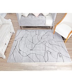 CosmoLiving By Cosmopolitan Chanai RA30782 Gray Area Rug 2 ft. x 8 ft. Runner