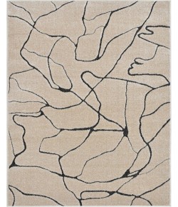 Cadence Chanai CN20D Dhurrie Beige Geometric Contemporary Area Rug, 8 ft. X 10 ft.