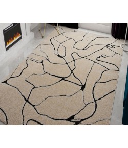 Cadence Chanai CN20D Dhurrie Beige Geometric Contemporary Area Rug, 8 ft. X 10 ft.