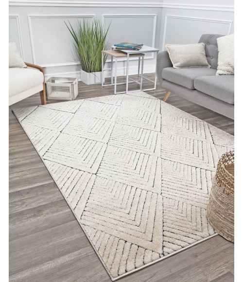 CosmoLiving By Cosmopolitan Chanai RA30786 Tan Area Rug 6 ft. x 9 ft. Rectangle